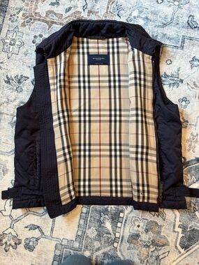 Burberry Quilted Navy Sleeveless Vest